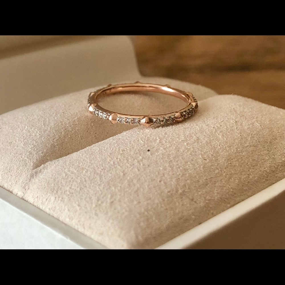KS Astrid Ring 14k Rose Gold/White Diamond